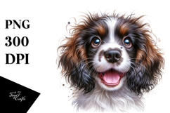 Watercolor Baby English Springer Spaniel, High-Res PNG Product Image 1