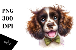 Watercolor Baby English Springer Spaniel PNG Product Image 1