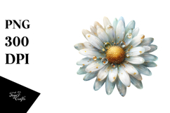 Daisy Watercolor, PNG Product Image 1