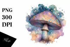 Pastel Mystical Mushroom, Transparent PNG Product Image 1