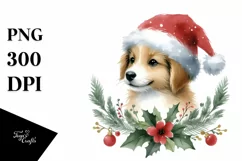 Vibrant Christmas Dog, Transparent PNG Product Image 3