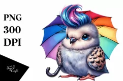 Baby Dove with Cool Haircut PNG Product Image 1