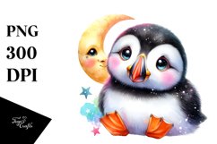 Colorful Baby Puffin in Moonlight Product Image 3