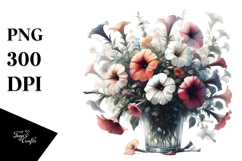 Abstract Petunia | Sublimation | Clipart Product Image 1