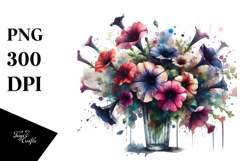 Abstract Petunia | Sublimation | Clipart Product Image 1