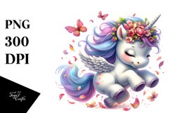 Tumbling Baby Unicorn | Sublimation | Clipart Product Image 3