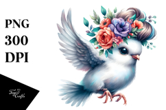 Agressive Dove Jump, Transparent PNG Product Image 1