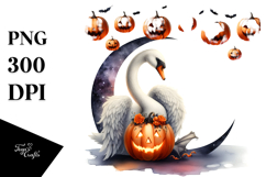 Swan for Halloween, PNG Product Image 1