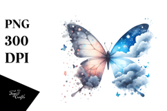 Cute Butterfly made of butterfly silhouettes PNG Product Image 1