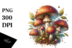Mystical Celestial Mushroom PNG Product Image 1