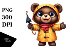 Watercolor Bear Dressed for Halloween Product Image 1