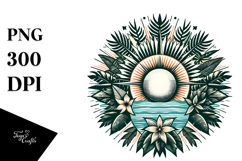Vintage Tropical Sun, Sunglasses PNG Product Image 1