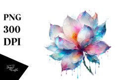 Abstract Watercolor Gardenia Watercolor Splash Product Image 1