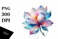 Abstract Watercolor Gardenia Watercolor Splash Product Image 1