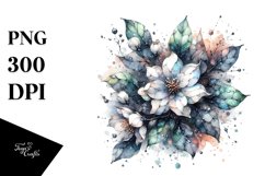 Jasmine Watercolor Abstract Clipart Product Image 1