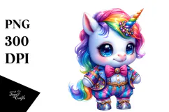 Cute Baby Unicorn PNG Product Image 1