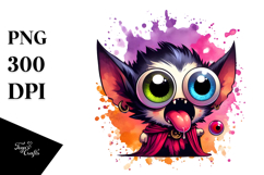 Cute Mini Banshee Licking Eyeball Candy PNG Product Image 1