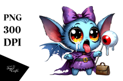 Cute Mini Banshee Licking Eyeball Candy PNG Product Image 1