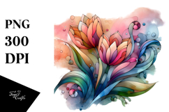 Tulip Stained Abstract PNG Product Image 1