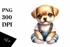 Cute Baby Dog PNG Product Image 3