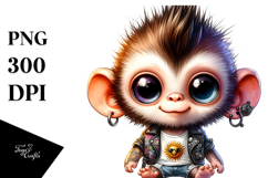 Cute Baby Monkey PNG Product Image 1