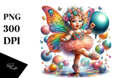 Colorful Baby Fairy Dance Floor PNG Product Image 1