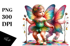 Colorful Baby Fairy Dance Floor PNG Product Image 1