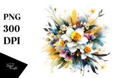 Vibrant Narcissus with Gold Foil Splash Product Image 1