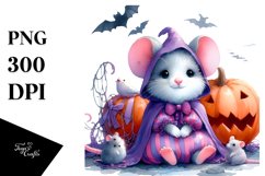 Cute Baby Mouse Halloween Clipart Product Image 3