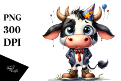 Funny Cow Party Hat Shoes Product Image 1