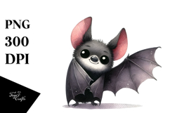 Watercolor BAT PNG Product Image 1