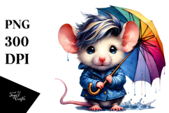 Vibrant Drawing Baby Mouse PNG Product Image 1