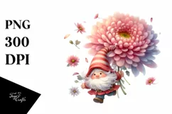 Glossy Digital Painting of Falling GNOME | Clipart Product Image 3