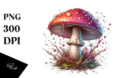 Detailed Glossy Mushroom PNG Product Image 1