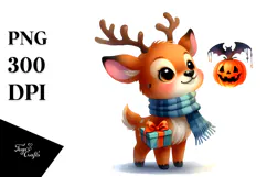 Cute Baby Elk for Halloween PNG Product Image 1