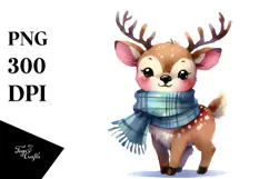 Baby Elk in Style, Halloween PNG Product Image 1