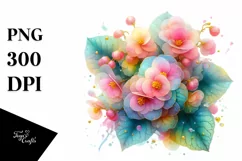 Vibrant Begonia Transparent PNG Product Image 3