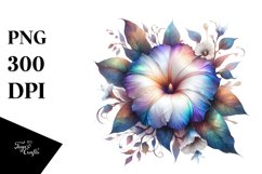 Morning Glory Shiny Watercolor Abstract Clipart Product Image 3