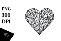 Broken Diamond-like Heart, PNG Product Image 1