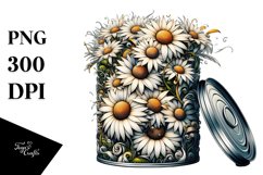 Abstract Can Daisy Filled Product Image 1