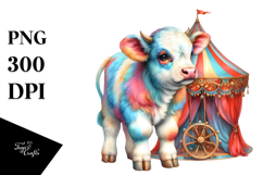 Circus Tent Cow PNG Product Image 1