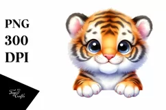 Smiling Baby Tiger | Sublimation | Clipart Product Image 3