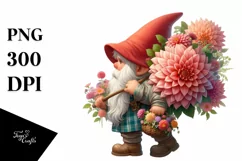 Detailed Digital Painting Small Carrying Dahlia | Product Image 3