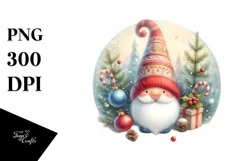 Pastell Christmass Gnome PNG Product Image 1