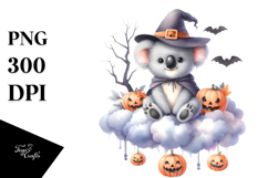 Spooky Koala for Halloween PNG Product Image 1