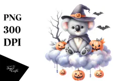 Spooky Koala for Halloween PNG Product Image 1