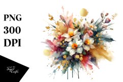 Vibrant Bouquet with Narcissus | Clipart Product Image 3