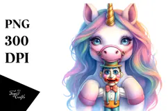 Colorful Baby Unicorn Ventriloquist Dummy PNG Product Image 1