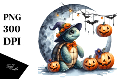 Turtle Halloween Sticker Design Product Image 1