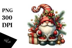 Detailed Christmas Gnome, PNG Product Image 1